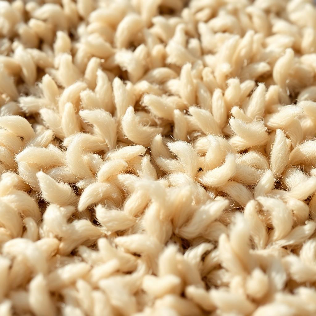 Close-up of loop carpet weave